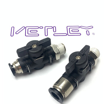 BVC Ball Valve Straight NPT Thread 2pcs/pack - 0