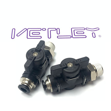 BVC Ball Valve Straight NPT Thread 2pcs/pack