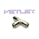 Brass Nickel-Plated Union Tee 5pcs/pack-4