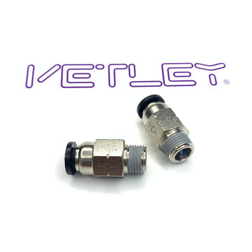 SPC Stop Valve Male Connector Brass Nickel-Plated