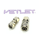 Brass Nickel-plated Union Straight Locking Fittings 5pcs/pack-1