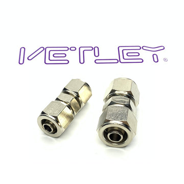 Brass Nickel-plated Union Straight Locking Fittings 5pcs/pack