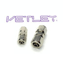 Brass Nickel-plated Union Straight Locking Fittings 5pcs/pack-2