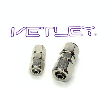 Brass Nickel-plated Union Straight Locking Fittings 5pcs/pack - 0