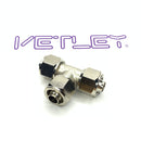 Brass Union Tee Locking Type Air Fittings 5pcs/pack-2