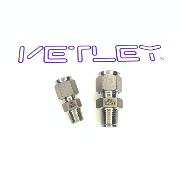 MNPT Compression Fittings 304 Stianless Steel Male Connector 5pcs/pack