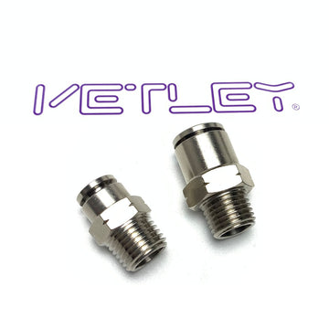 MNPT PC Male Straight Brass Nickel-Plated 10pcs/pack - 0