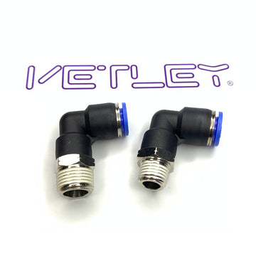 PL Male Elbow Pneumatic Tube Fittings NPT Taper Pipe Thread