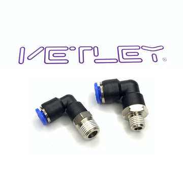 PL Male Elbow Pneumatic Tube Fittings NPT Taper Pipe Thread - 0