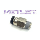 SPC Absperrventil Stecker Messing vernickelt-2